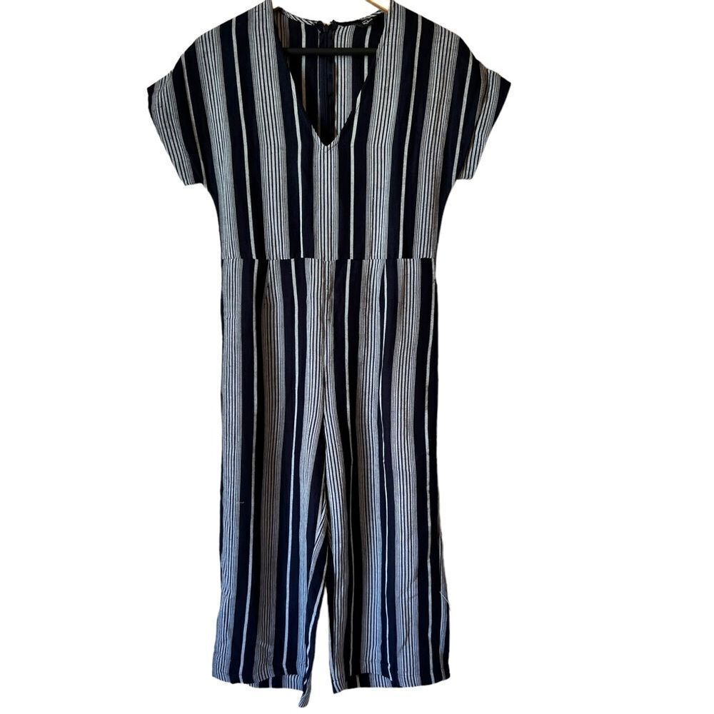 Rails Angela Mediterranean Stripe Navy Jumpsuit